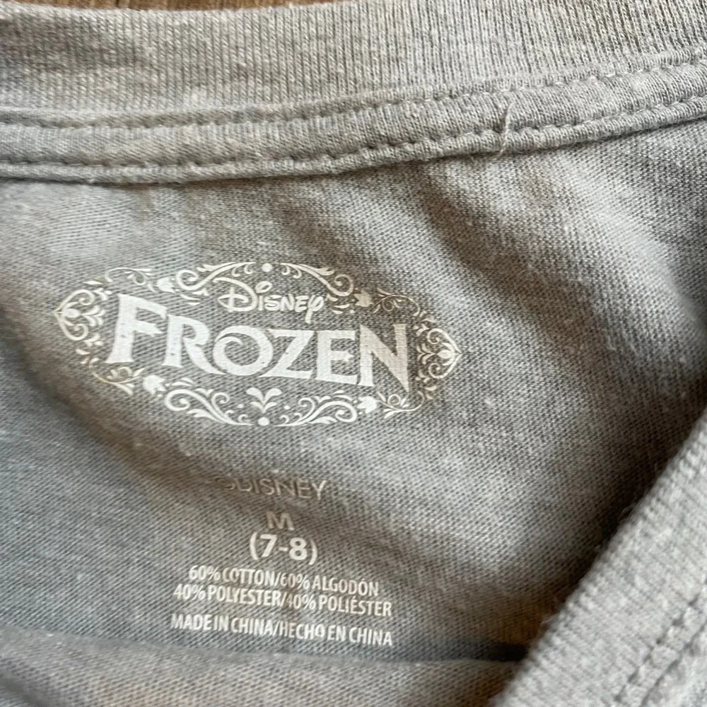 Disney Frozen Elsa Anna Graphic T-Shirt Bundle Pink‎ Gray Girls Size M 7-8 2PK